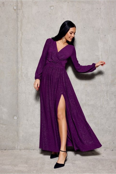 Sukienka Model Tiffany BIS SUK0420 Violet - Roco Fashion Roco Fashion Sukienka Model Tiffany BIS SUK0420 Violet - Roco Fashion Roco Fashion