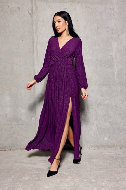Sukienka Model Tiffany BIS SUK0420 Violet - Roco Fashion Roco Fashion Sukienka Model Tiffany BIS SUK0420 Violet - Roco Fashion Roco Fashion