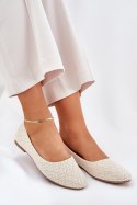 Baleriny Model Tatorelis 25BL02-9047 Gold - Step in style Step in style Baleriny Model Tatorelis 25BL02-9047 Gold - Step in style Step in style