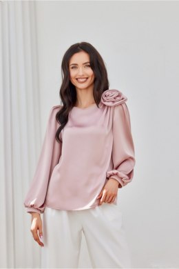 Bluzka Model Evelyn ROZ BLU0194 Pink - Roco Fashion Roco Fashion