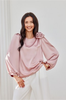 Bluzka Model Evelyn ROZ BLU0194 Pink - Roco Fashion Roco Fashion