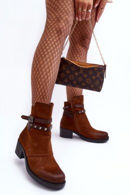 Botki Model Effie ST-69 Camel - Step in style Step in style