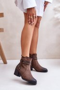 Botki Model Lobina ASA128-37 Brown - Step in style Step in style Botki Model Lobina ASA128-37 Brown - Step in style Step in style