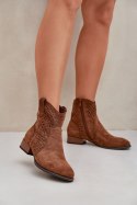Botki Model Neliawen ASA197-30 Brown - Step in style Step in style Botki Model Neliawen ASA197-30 Brown - Step in style Step in style