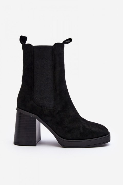 Botki Model Piovere 8600 Black Zamsz - Step in style Step in style Botki Model Piovere 8600 Black Zamsz - Step in style Step in style