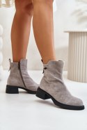 Botki Model Vinceza 66696 Grey Zamsz - Step in style Step in style Botki Model Vinceza 66696 Grey Zamsz - Step in style Step in style