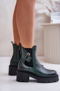 Botki Model Zazoo 60490 Dark Green - Step in style Step in style Botki Model Zazoo 60490 Dark Green - Step in style Step in style