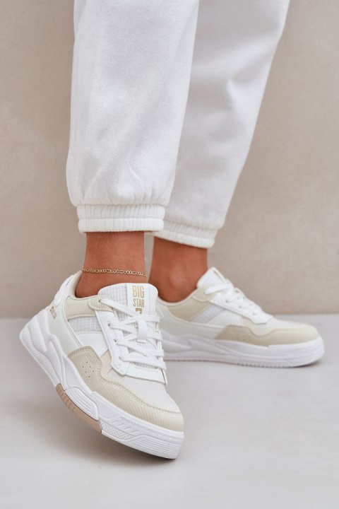 Buty Sportowe Model Big Star OO274A155 White/Beige - Step in style Step in style Buty Sportowe Model Big Star OO274A155 White/Beige - Step in style Step in style