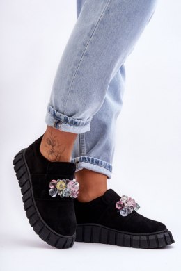 Buty Sportowe Model Desire NB615 Black Zamsz - Step in style Step in style