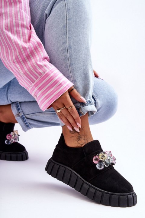 Buty Sportowe Model Desire NB615 Black Zamsz - Step in style Step in style Buty Sportowe Model Desire NB615 Black Zamsz - Step in style Step in style