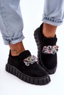 Buty Sportowe Model Desire NB615 Black Zamsz - Step in style Step in style Buty Sportowe Model Desire NB615 Black Zamsz - Step in style Step in style
