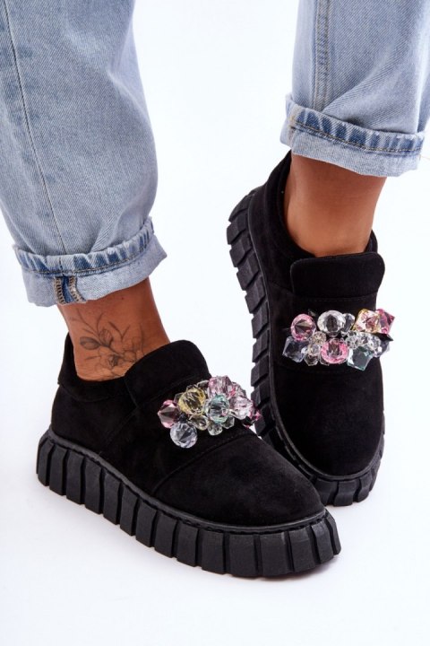 Buty Sportowe Model Desire NB615 Black Zamsz - Step in style Step in style Buty Sportowe Model Desire NB615 Black Zamsz - Step in style Step in style