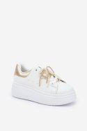 Buty Sportowe Model Lerissna 9148 White/Gold - Step in style Step in style Buty Sportowe Model Lerissna 9148 White/Gold - Step in style Step in style