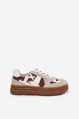 Buty Sportowe Model Lincidi 7590 Beige - Step in style Step in style