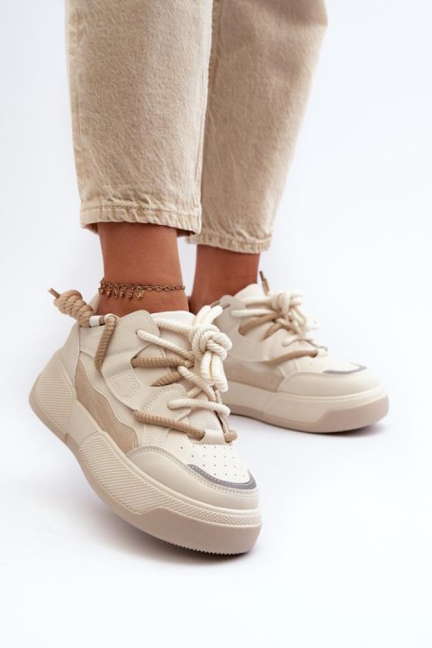 Buty Sportowe Model Moariella VL232P Beige - Step in style Step in style Buty Sportowe Model Moariella VL232P Beige - Step in style Step in style