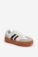 Buty Sportowe Model Nesonice 24SP26-6769 White/Grey - Step in style Step in style Buty Sportowe Model Nesonice 24SP26-6769 White/Grey - Step in style Step in style