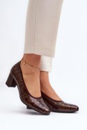 Czółenka Model Cynania 58307 Brown - Step in style Step in style Czółenka Model Cynania 58307 Brown - Step in style Step in style