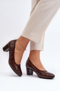 Czółenka Model Cynania 58307 Brown - Step in style Step in style Czółenka Model Cynania 58307 Brown - Step in style Step in style