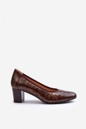 Czółenka Model Cynania 58307 Brown - Step in style Step in style Czółenka Model Cynania 58307 Brown - Step in style Step in style
