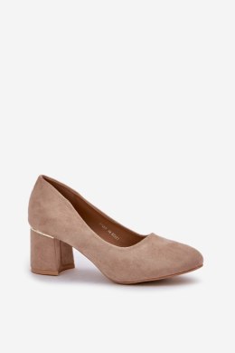 Czółenka Model Zelfitis XY26P Dark Beige - Step in style Step in style