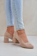 Czółenka Model Zelfitis XY26P Dark Beige - Step in style Step in style Czółenka Model Zelfitis XY26P Dark Beige - Step in style Step in style