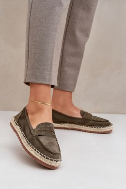 Espadryle Model Shilova LT33-01 Dark Green - Step in style Step in style
