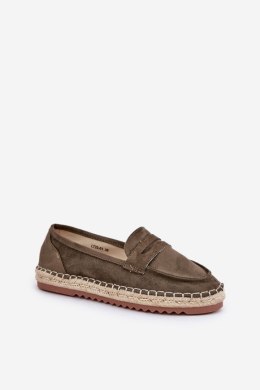 Espadryle Model Shilova LT33-01 Dark Green - Step in style Step in style