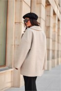 Kurtka Damska Model Camila BEJ KUR0029 Light Beige - Roco Fashion Roco Fashion Kurtka Damska Model Camila BEJ KUR0029 Light Beige - Roco Fashion Roco Fashion