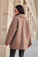 Kurtka Damska Model Camila CAP KUR0029 Cappuccino - Roco Fashion Roco Fashion Kurtka Damska Model Camila CAP KUR0029 Cappuccino - Roco Fashion Roco Fashion