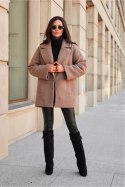 Kurtka Damska Model Camila CAP KUR0029 Cappuccino - Roco Fashion Roco Fashion Kurtka Damska Model Camila CAP KUR0029 Cappuccino - Roco Fashion Roco Fashion