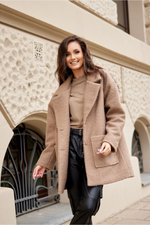 Kurtka Damska Model Sanchez CAP KUR0019 Cappuccino - Roco Fashion Roco Fashion Kurtka Damska Model Sanchez CAP KUR0019 Cappuccino - Roco Fashion Roco Fashion