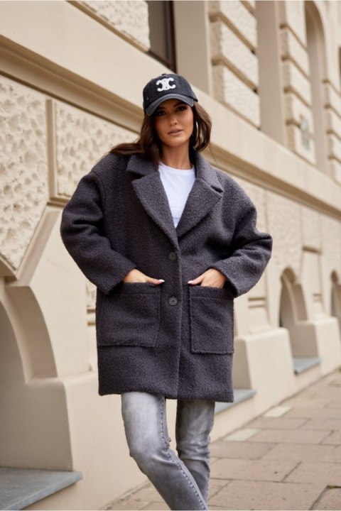 Kurtka Damska Model Sanchez SZA KUR0019 Grey - Roco Fashion Roco Fashion Kurtka Damska Model Sanchez SZA KUR0019 Grey - Roco Fashion Roco Fashion