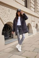 Kurtka Damska Model Sanchez SZA KUR0019 Grey - Roco Fashion Roco Fashion Kurtka Damska Model Sanchez SZA KUR0019 Grey - Roco Fashion Roco Fashion