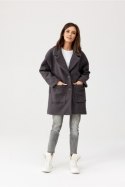 Kurtka Damska Model Sanchez SZA KUR0019 Grey - Roco Fashion Roco Fashion Kurtka Damska Model Sanchez SZA KUR0019 Grey - Roco Fashion Roco Fashion