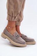 Mokasyny Model DA TW101 Grey - Step in style Step in style Mokasyny Model DA TW101 Grey - Step in style Step in style
