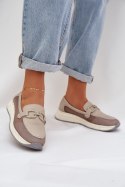 Mokasyny Model DA TW210 Grey - Step in style Step in style Mokasyny Model DA TW210 Grey - Step in style Step in style