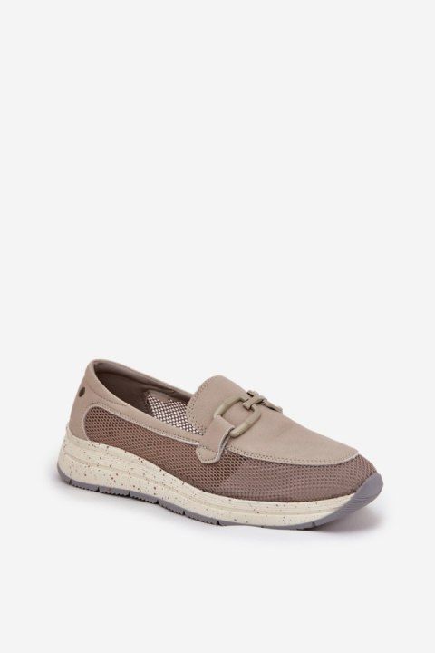 Mokasyny Model DA TW210 Grey - Step in style Step in style Mokasyny Model DA TW210 Grey - Step in style Step in style