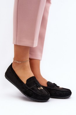 Mokasyny Model Ontala N22-995 Black - Step in style Step in style
