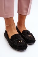 Mokasyny Model Ontala N22-995 Black - Step in style Step in style Mokasyny Model Ontala N22-995 Black - Step in style Step in style