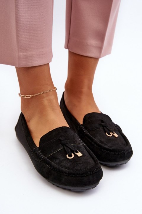 Mokasyny Model Ontala N22-995 Black - Step in style Step in style Mokasyny Model Ontala N22-995 Black - Step in style Step in style