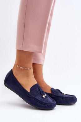Mokasyny Model Ontala N22-995 Blue - Step in style Step in style