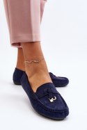 Mokasyny Model Ontala N22-995 Blue - Step in style Step in style Mokasyny Model Ontala N22-995 Blue - Step in style Step in style
