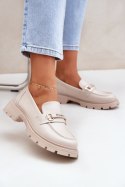 Mokasyny Model Savethira CM06P Beige - Step in style Step in style Mokasyny Model Savethira CM06P Beige - Step in style Step in style