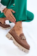 Półbuty Model Laura Messi 2489 Brown - Step in style Step in style Półbuty Model Laura Messi 2489 Brown - Step in style Step in style