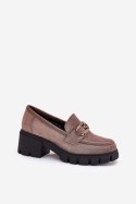 Półbuty Model Vinceza 39921 Dark Beige - Step in style Step in style Półbuty Model Vinceza 39921 Dark Beige - Step in style Step in style