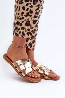 Sandał Klapki Model Risamay 24SD35-7089 Gold - Step in style Step in style