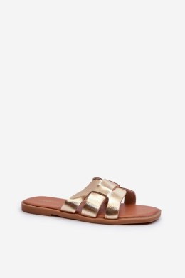 Sandał Klapki Model Risamay 24SD35-7089 Gold - Step in style Step in style