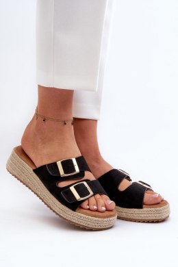 Sandał Klapki Model Zaloemi C-315 Black - Step in style Step in style