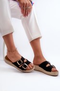 Sandał Klapki Model Zaloemi C-315 Black - Step in style Step in style Sandał Klapki Model Zaloemi C-315 Black - Step in style Step in style