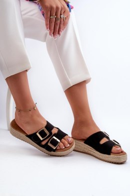 Sandał Klapki Model Zaloemi C-315 Black - Step in style Step in style